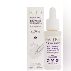 Pacifica Clean Shot Niacinamide Zinc &‎ Hemp 10% Complex + Lemongrass serum new